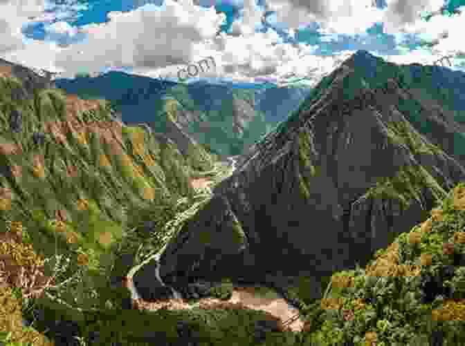 Hikers Traversing A Rugged Mountain Trail In The Andes Along The Andes And Down The Amazon