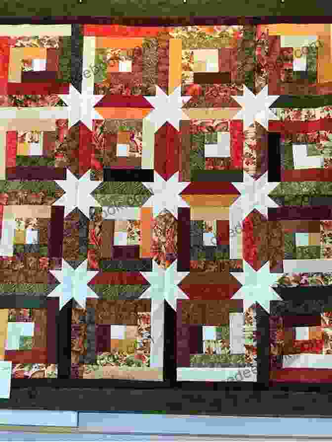 Pint Size Quilt Featuring A Traditional Log Cabin Block Pattern, Made With Reproduction Fabrics. Small And Scrappy: Pint Size Patchwork Quilts Using Reproduction Fabrics