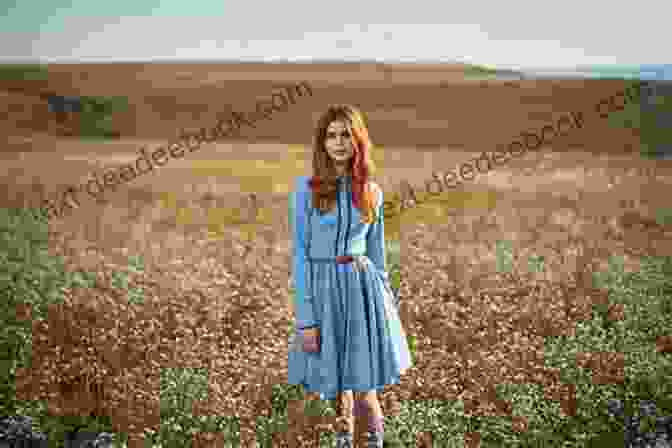 The Valley In Between Book Cover With A Woman Standing In A Field, Mountains In The Background The Valley In Between Marilyn Cram Donahue